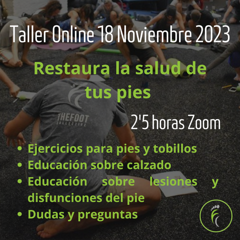 Taller Online en Directo "Restaura la salud de tus pies" 18 Noviembre (10:00am)
